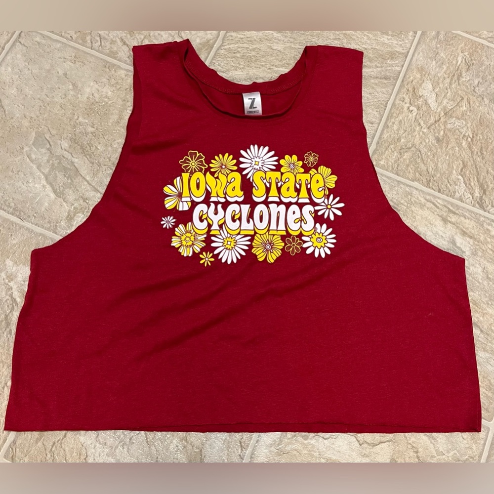 💙💙 NWT Zoozatz Iowa State University Crop Top Sz Small